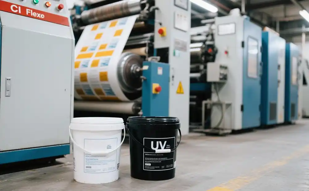 What type of ink is used in flexography?