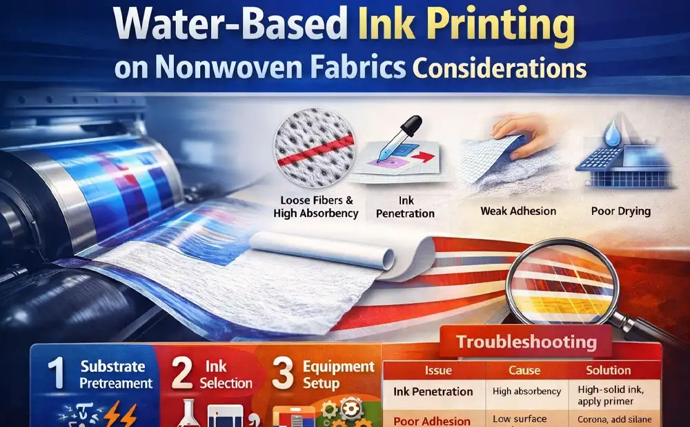 Precautions for water-based ink in non-woven fabric printing